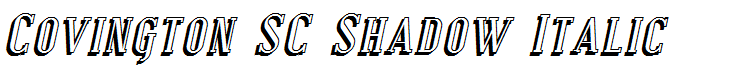 Covington SC Shadow Italic