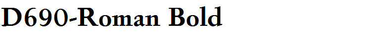D690-Roman Bold