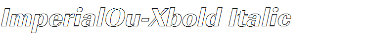ImperialOu-Xbold Italic
