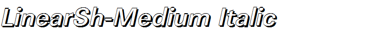 LinearSh-Medium Italic