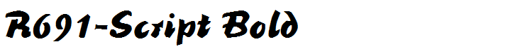 R691-Script Bold